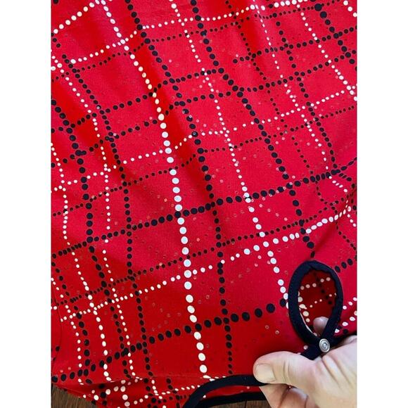 EUC Alfred Dunner red and black plaid womens blouse Plus size 2X - Picture 4 of 6